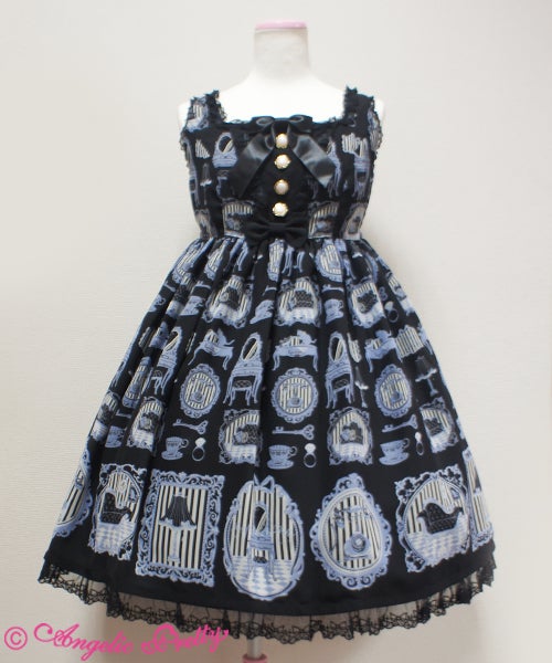 Angelic Pretty Sweet Girl Room JSK, black and light blue